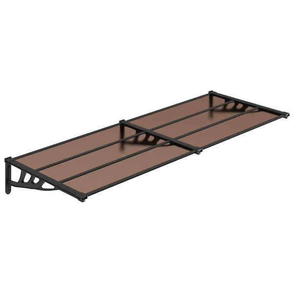 Musta ovikatos Samula 239x90cm (polykarbonaatti)