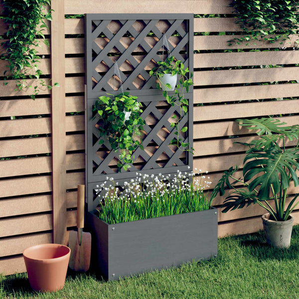 Blumenkasten mit Spalier Gaiesti 65x33x135cm (wpc)