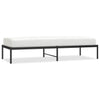 Schwarzes Metallbettgestell Necsoiu 75x190cm