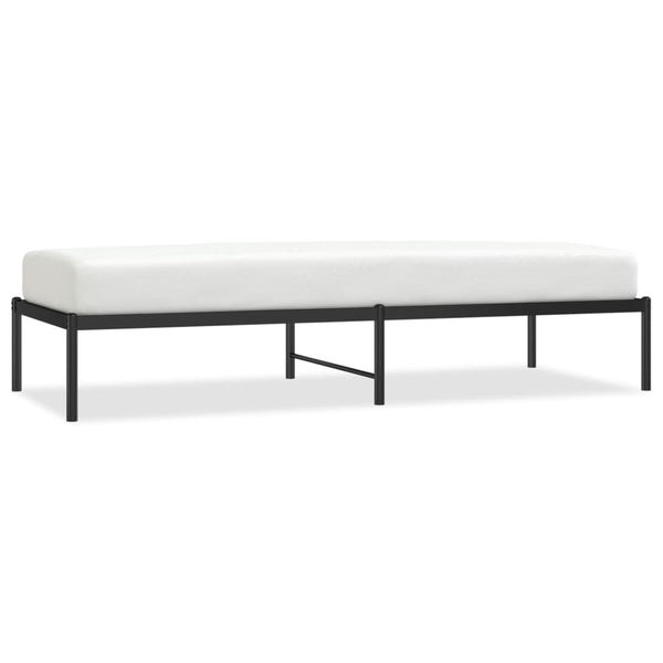 Schwarzes Metallbettgestell Necsoiu 75x190cm