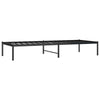 Schwarzes Metallbettgestell Necsoiu 75x190cm