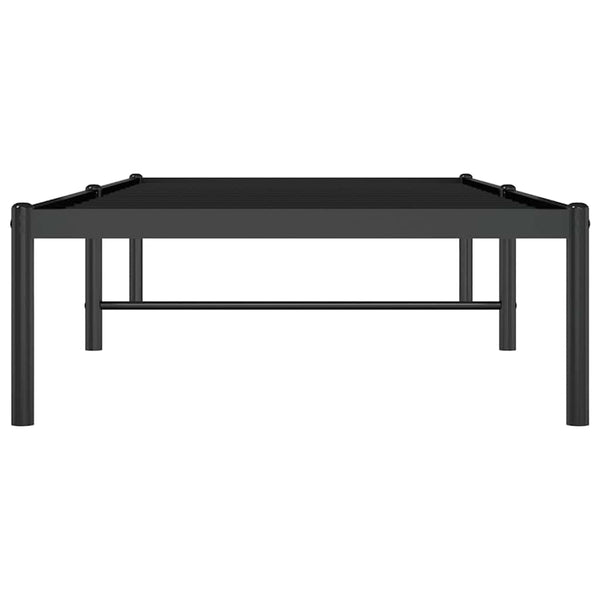 Schwarzes Metallbettgestell Necsoiu 75x190cm