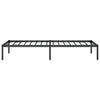 Schwarzes Metallbettgestell Necsoiu 75x190cm