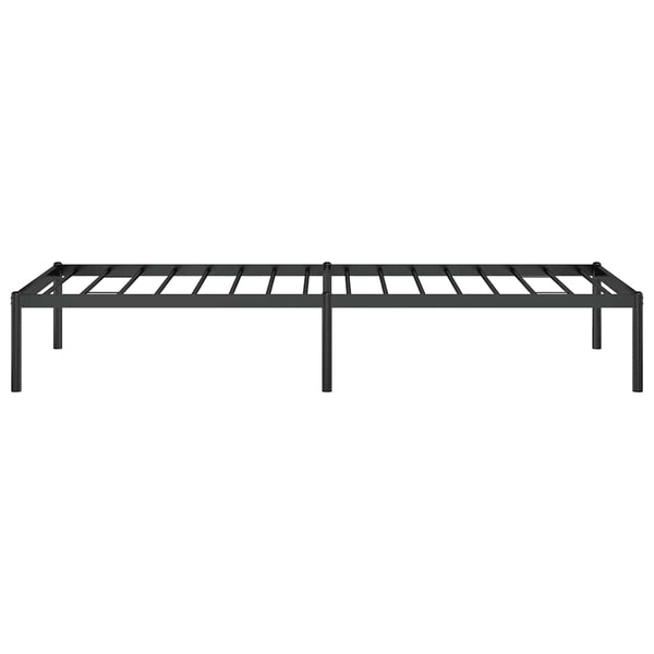 Schwarzes Metallbettgestell Necsoiu 75x190cm