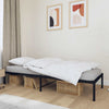 Schwarzes Metallbettgestell Necsoiu 75x190cm