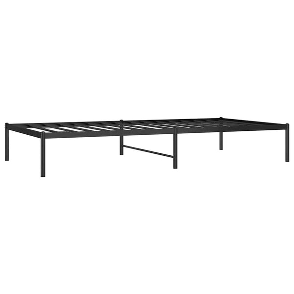 Musta sängynrunko Necsoiu 100x200cm (metalli)