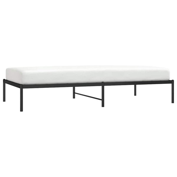 Musta sängynrunko Necsoiu 100x200cm (metalli)