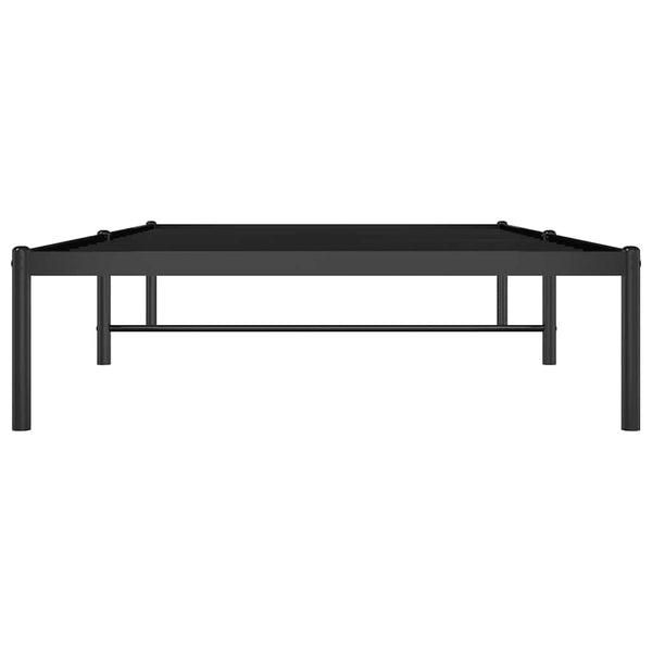 Musta sängynrunko Necsoiu 100x200cm (metalli)