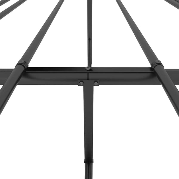 Musta metallinen sängynrunko Necsoiu 140x200cm