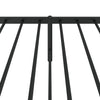 Schwarzes Metallbettgestell mit Kopfteil Necsoiu 107x203cm