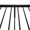 Schwarzes Metallbettgestell mit Kopfteilen Necsoiu 100x200cm