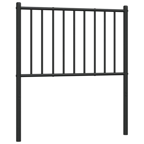 Musta metallinen sängynpääty Smil 75cm