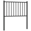 Musta metallinen sängynpääty Smil 75cm