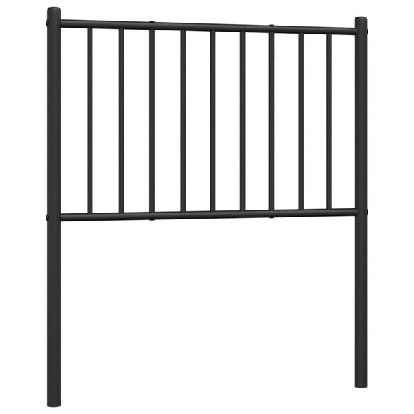 Musta metallinen sängynpääty Smil 75cm