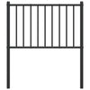 Musta metallinen sängynpääty Smil 75cm