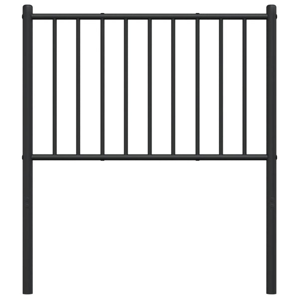 Musta metallinen sängynpääty Smil 75cm