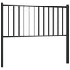 Schwarzes Metallkopfteil Smil 100cm
