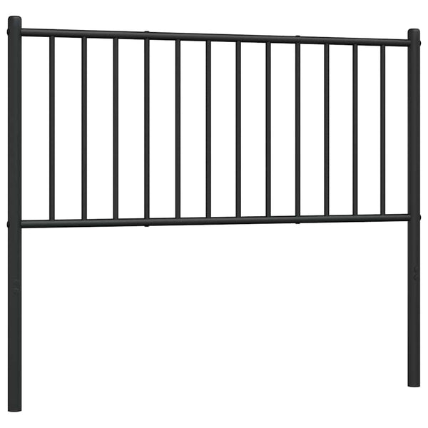 Schwarzes Metallkopfteil Smil 100cm