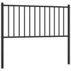 Schwarzes Metallkopfteil Smil 100cm
