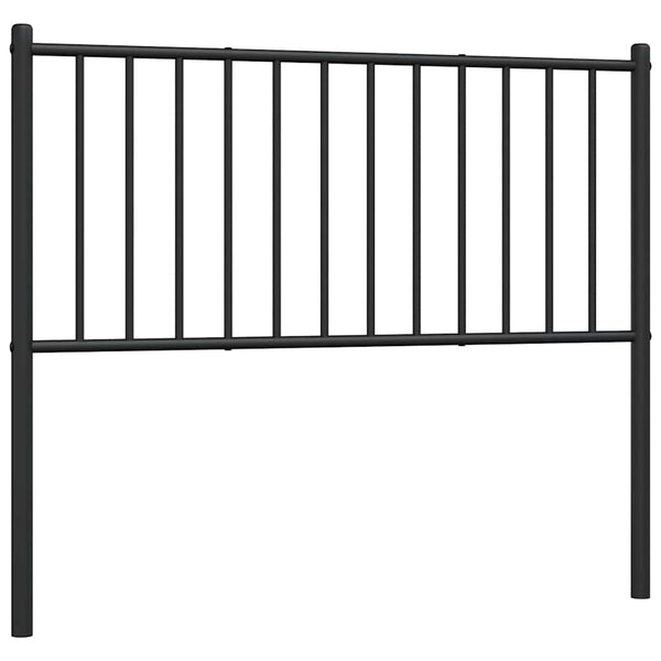 Schwarzes Metallkopfteil Smil 100cm