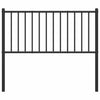 Schwarzes Metallkopfteil Smil 100cm