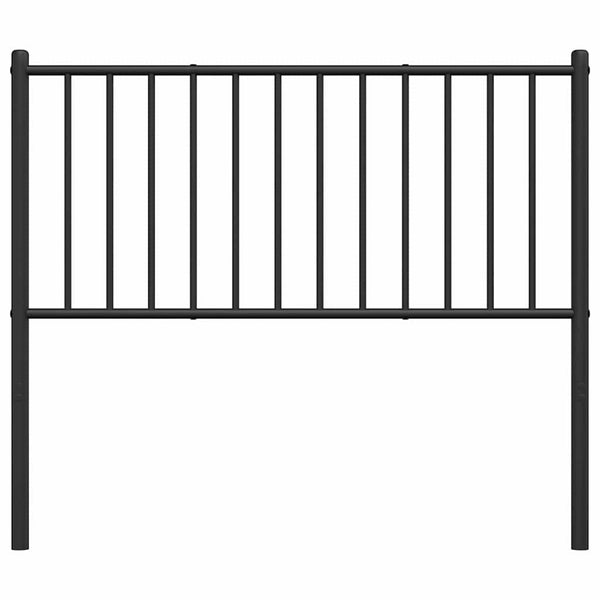 Schwarzes Metallkopfteil Smil 100cm