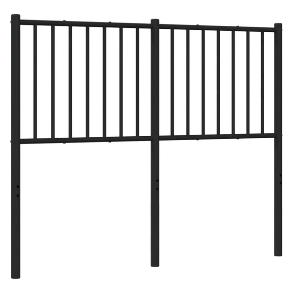 Musta metallinen sängynpääty Smil 120cm