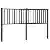 Schwarzes Metallkopfteil Smil 160cm