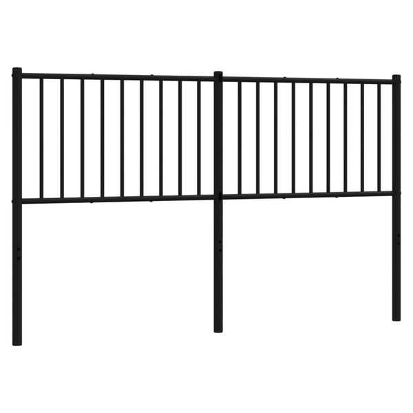 Schwarzes Metallkopfteil Smil 160cm