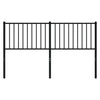 Schwarzes Metallkopfteil Smil 160cm