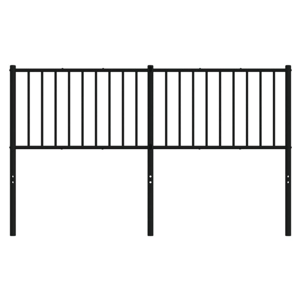 Schwarzes Metallkopfteil Smil 160cm