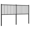 Schwarzes Metallkopfteil Smil 160cm