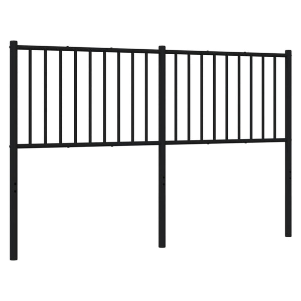 Schwarzes Metallkopfteil Smil 160cm