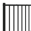 Schwarzes Metallkopfteil Smil 160cm