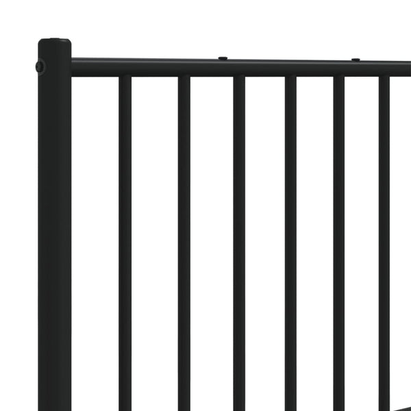 Schwarzes Metallkopfteil Smil 160cm