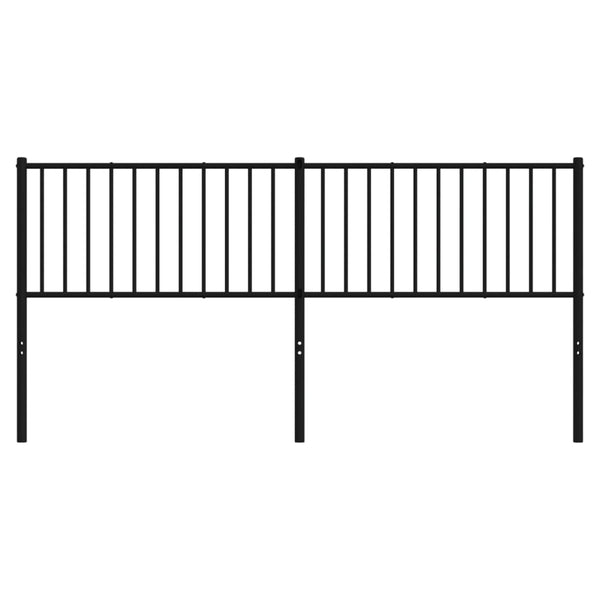 Musta metallinen sängynpääty Smil 180cm