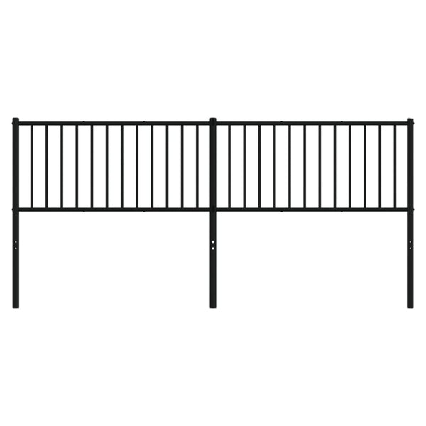 Musta metallinen sängynpääty Smil 193cm