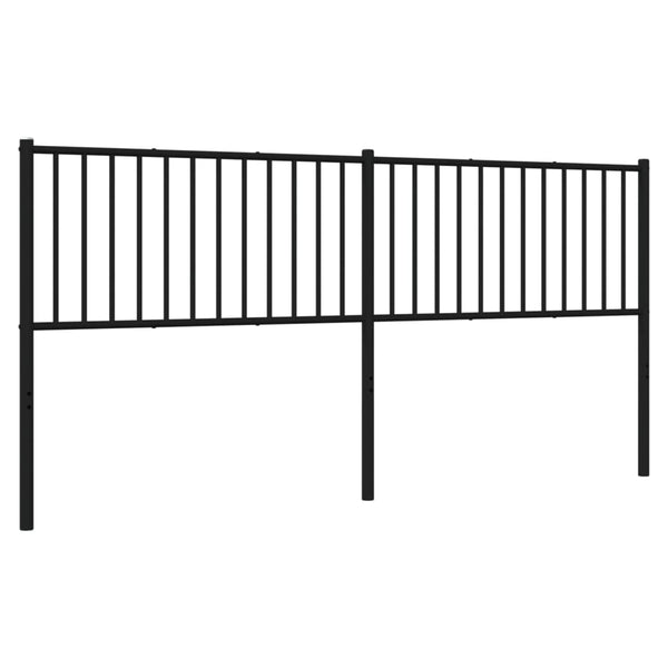 Musta metallinen sängynpääty Smil 193cm