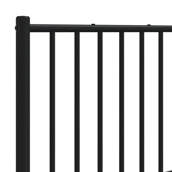 Musta metallinen sängynpääty Smil 200cm