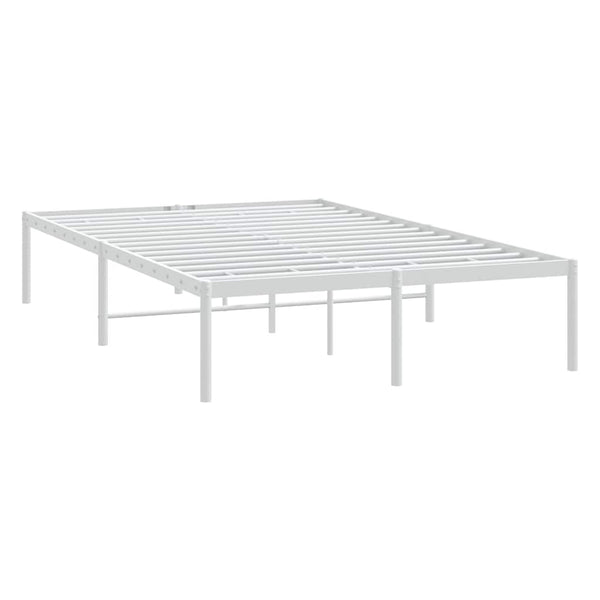 Weißes Metallbettgestell Necsoiu 120x200cm