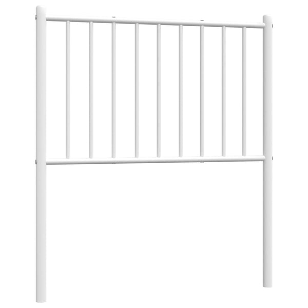 Weißes Kopfteil aus Metall Smil 80 cm