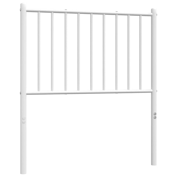 Weißes Kopfteil aus Metall Smil 80 cm