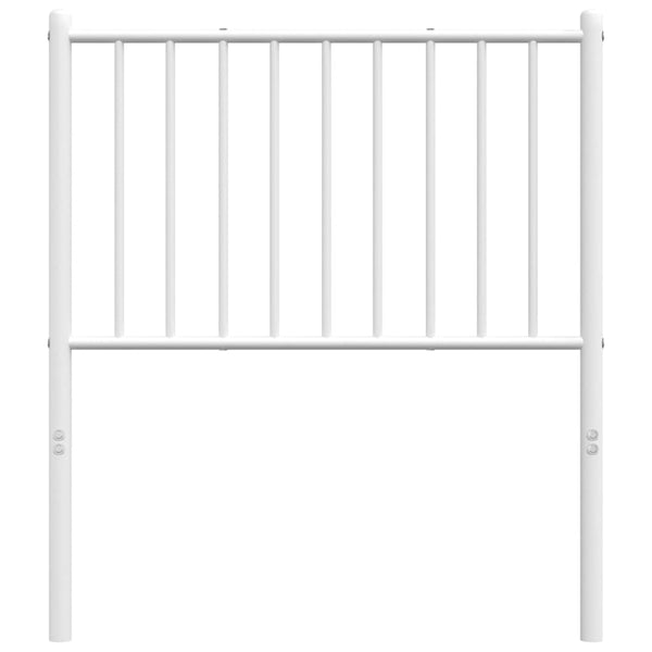 Weißes Kopfteil aus Metall Smil 80 cm