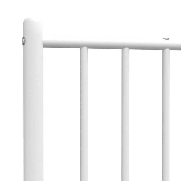Weißes Kopfteil aus Metall Smil 80 cm