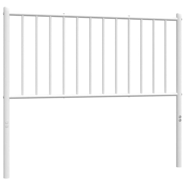 Valkoinen metallinen sängynpääty Smil 100cm