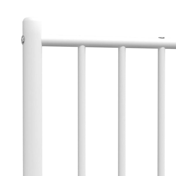 Valkoinen metallinen sängynpääty Smil 107cm
