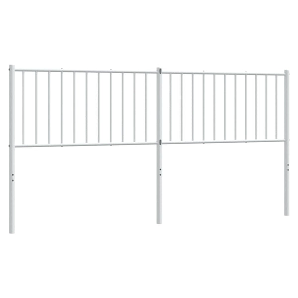 Valkoinen metallinen sängynpääty Smil 180cm