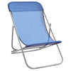 Blaue klappbare Strandstühle Newman (2 Stück Textilene / Stahl)