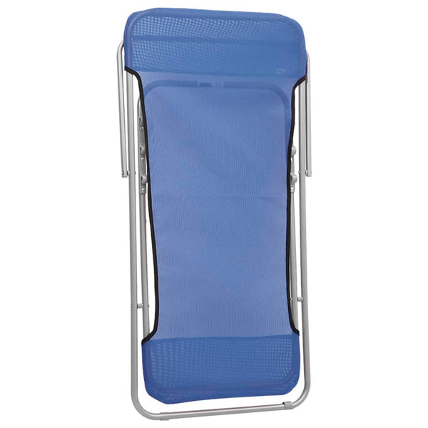Blaue klappbare Strandstühle Newman (2 Stück Textilene / Stahl)