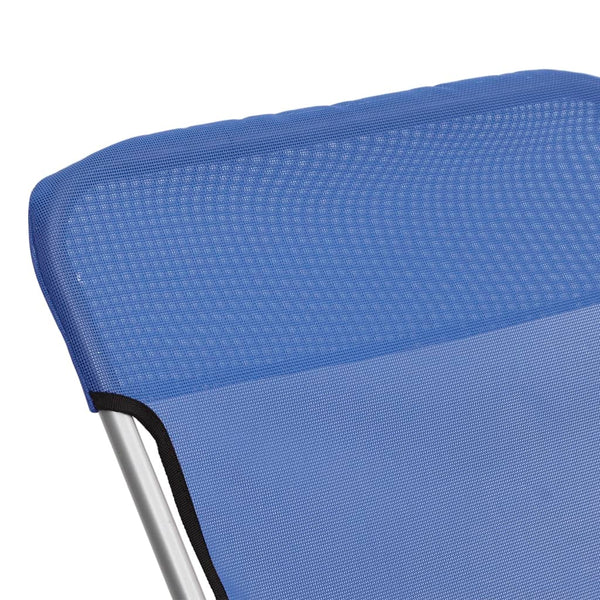 Blaue klappbare Strandstühle Newman (2 Stück Textilene / Stahl)